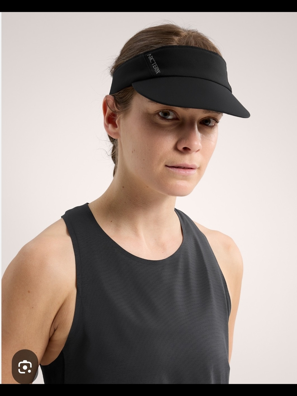 Arc'teryx  Norvan Logo Sport Visor Cap Hat Polyester  small/medium size Black